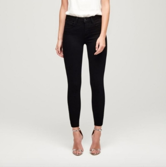L'AGENCE Margot Black High Rise Skinny Jean 28 - Picture 1 of 11